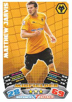 Matthew Jarvis Wolverhampton Wanderers 2011/12 Topps Match Attax #356